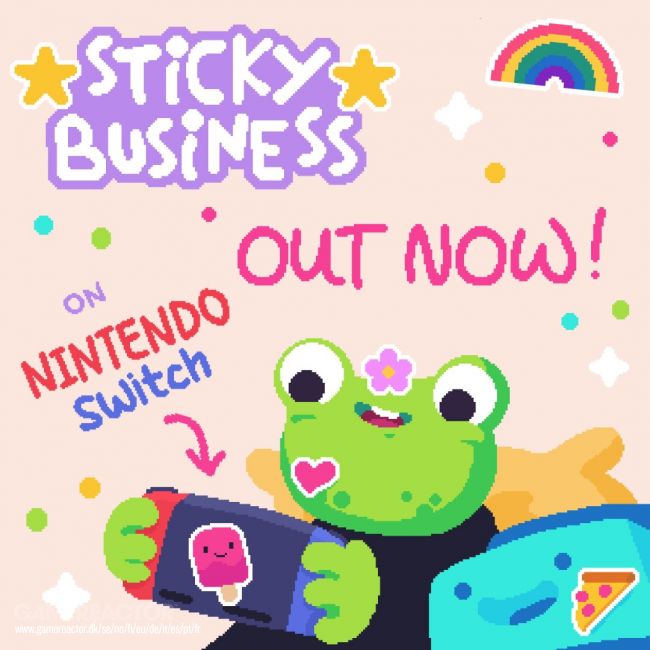 Starte deinen eigenen Sticker-Shop mit Sticky Business, jetzt für Nintendo Switch erhältlich